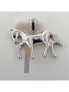 925 Sterling Silver Foal Horse Pendant  1/2 Inch Long w/ Bale #J11-f